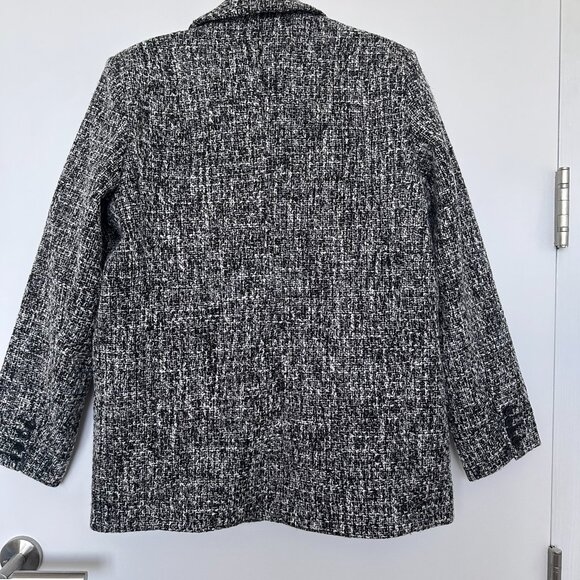 A&F Classic Tweed Blazer (NWT), Gray, Size L - Picture 3 of 5